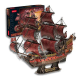 Cubicfun - Puzzle 3D Barco Pirata Queen Anne’s Revenge (Anniversary RED Edition)