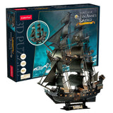 Cubicfun - Puzzle 3D Barco Pirata Queen Anne's Revenge LED