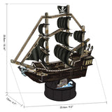 Cubicfun - Puzzle 3D Barco Pirata Queen Anne's Revenge Mini