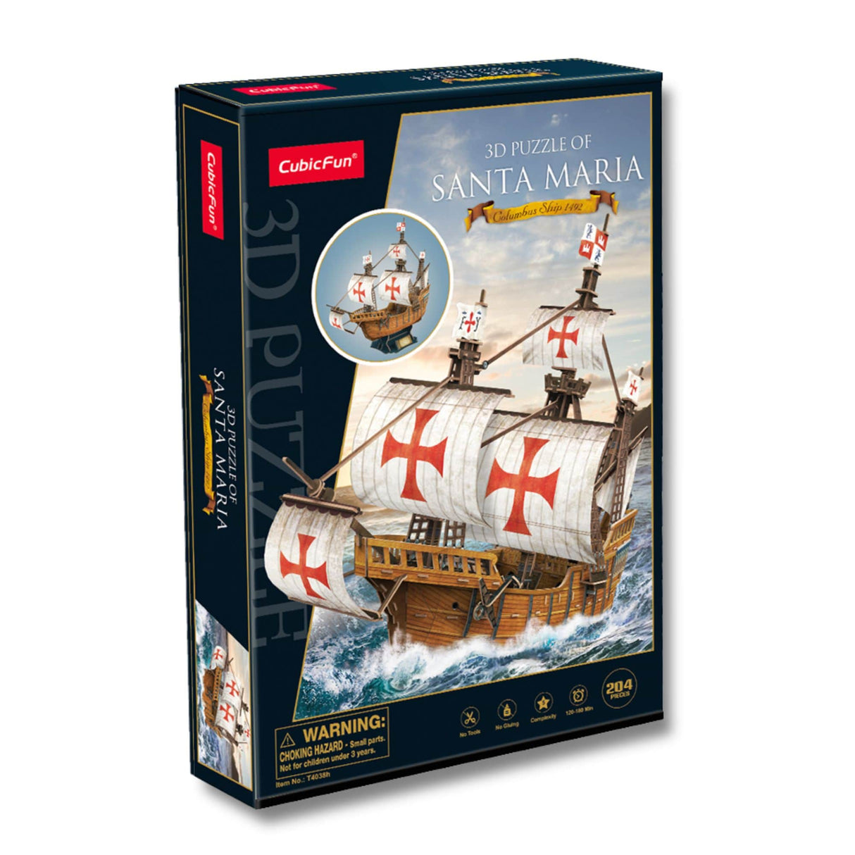 Cubicfun - Puzzle 3D Barco Santa Maria