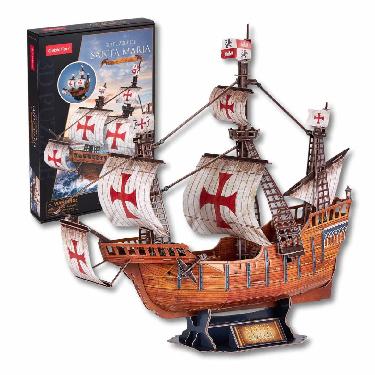 Cubicfun - Puzzle 3D Barco Santa Maria