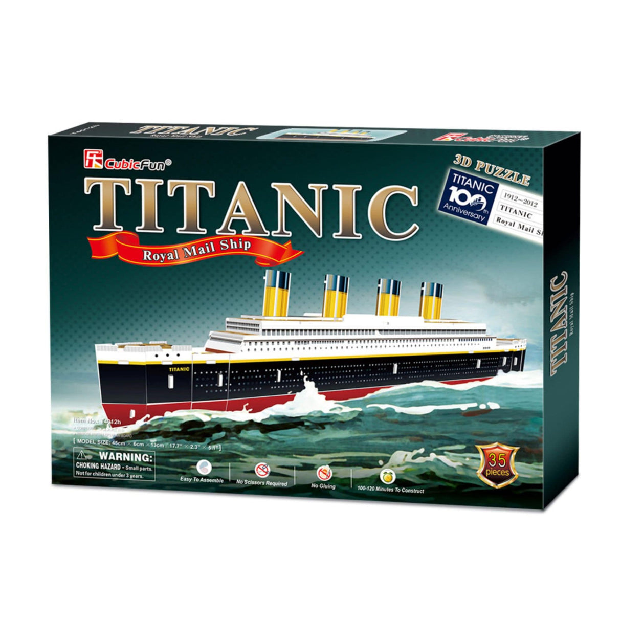Cubicfun - Puzzle 3D Barco Titanic (Small)