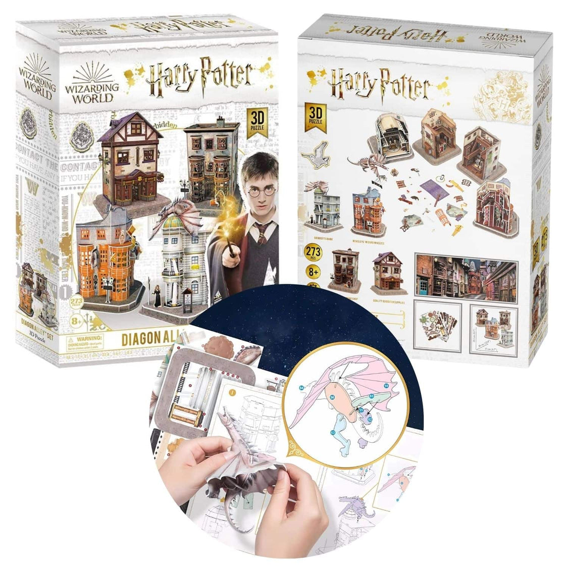 Revell 3D Puzzle Harry Potter Diagon Alley – 275 Teile – 4 Stunden Bauspaß – Ab 8 Jahren – Ohne Werkzeug & Kleber Revell 3D Puzzle Harry Potter Diagon Alley – 275 Teile – 4 Stunden Bauspaß – Ab 8 Jahren – Ohne Werkzeug & Kleber