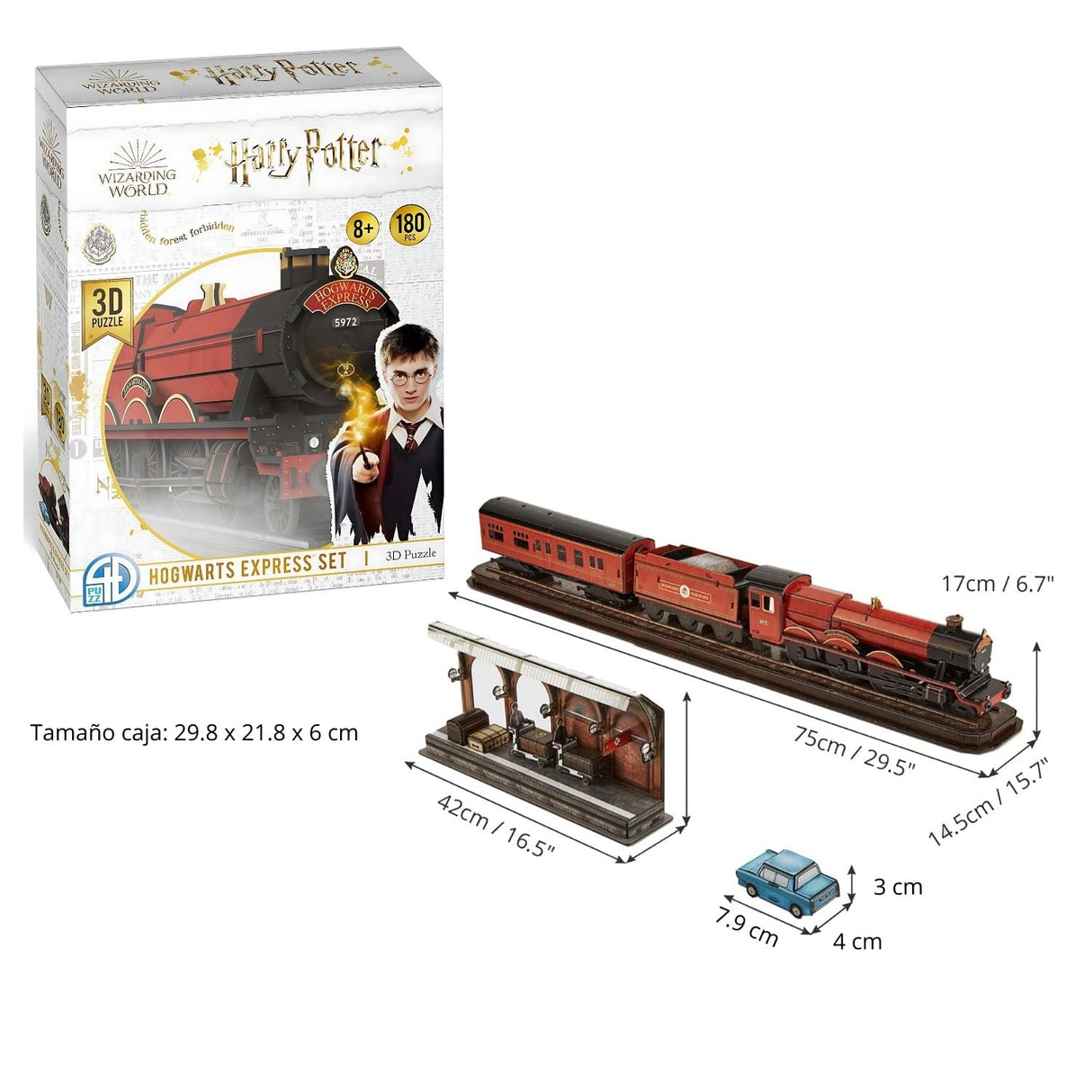 Cubicfun - Puzzle 3D Harry Potter Tren Hogwarts Express Set