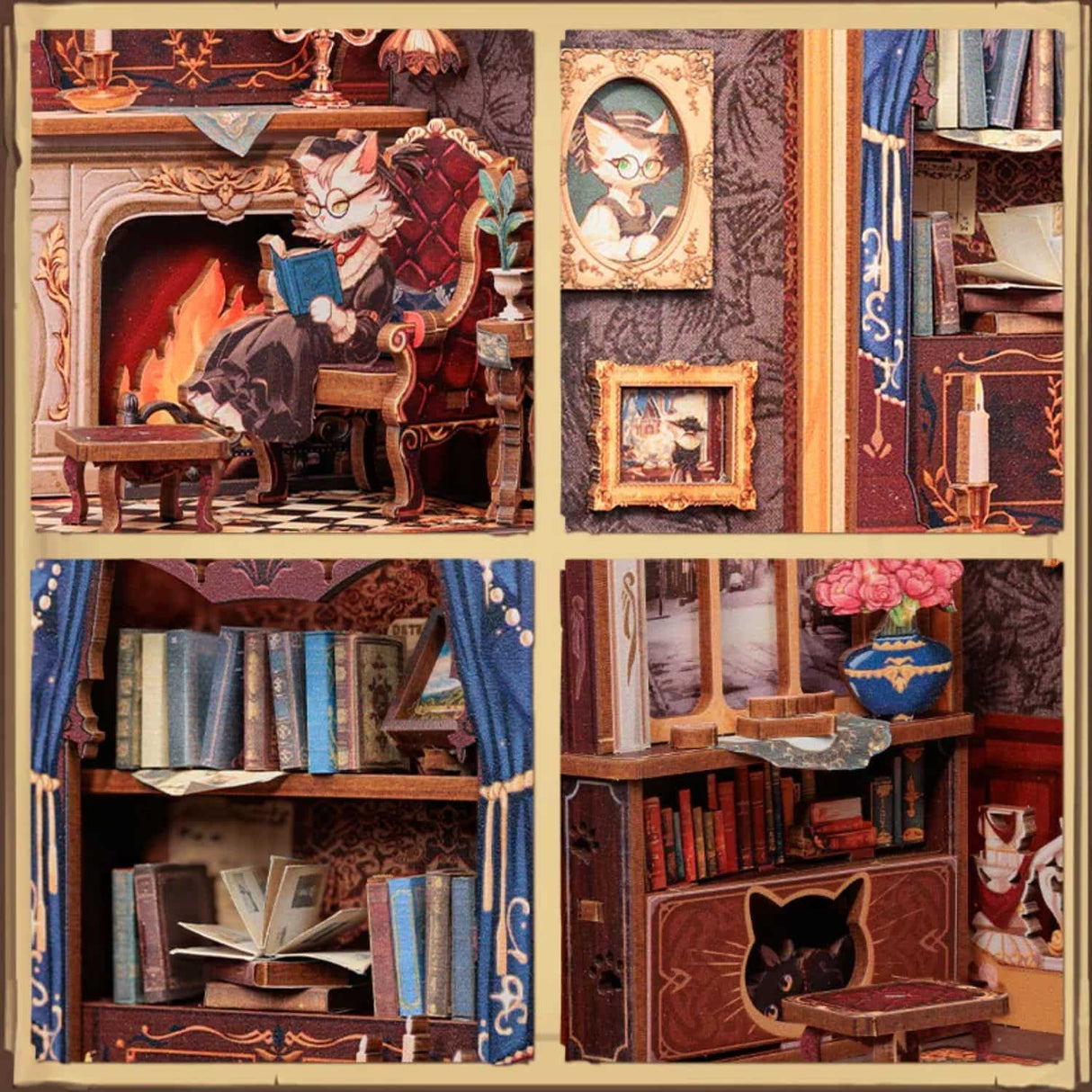 Cutebee - Separador de Libros Count Cat's Study SD03B