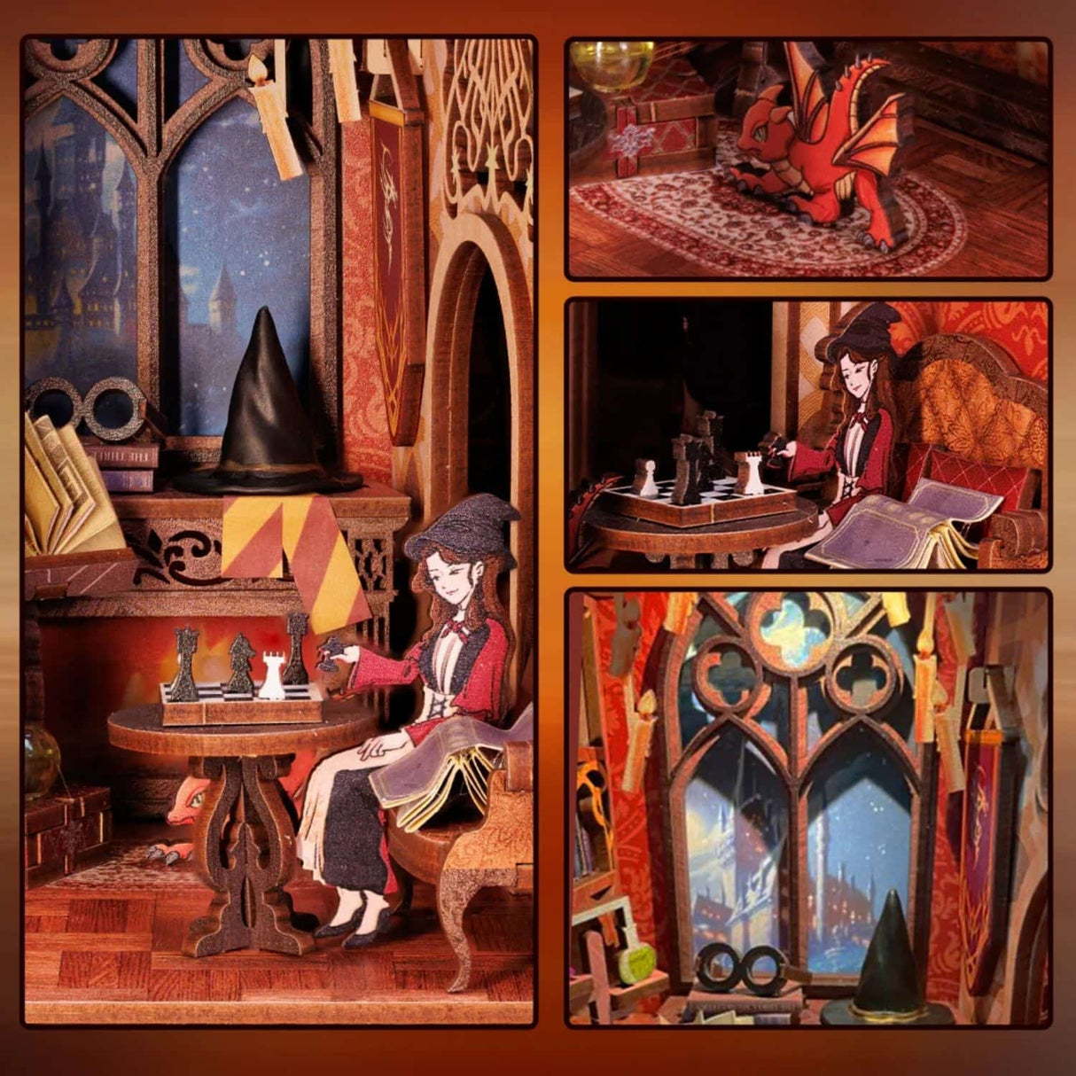 Cutebee - Separador de Libros Flame Common Room RK01