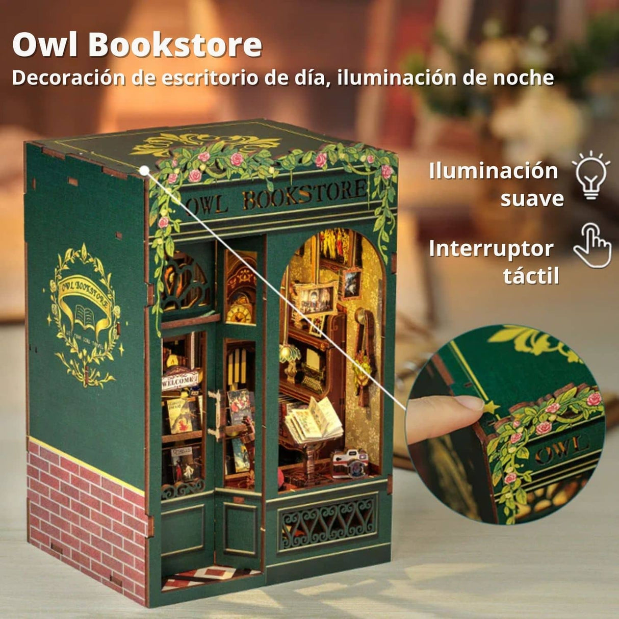 Cutebee - Separador de Libros Owl Bookstore SD02B