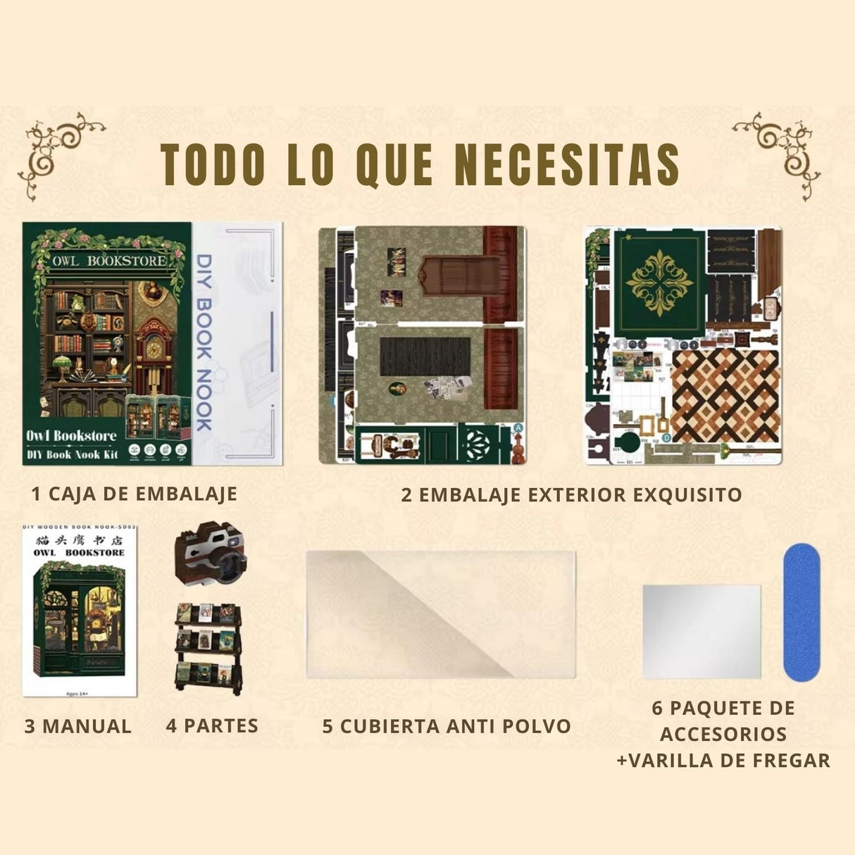 Cutebee - Separador de Libros Owl Bookstore SD02B