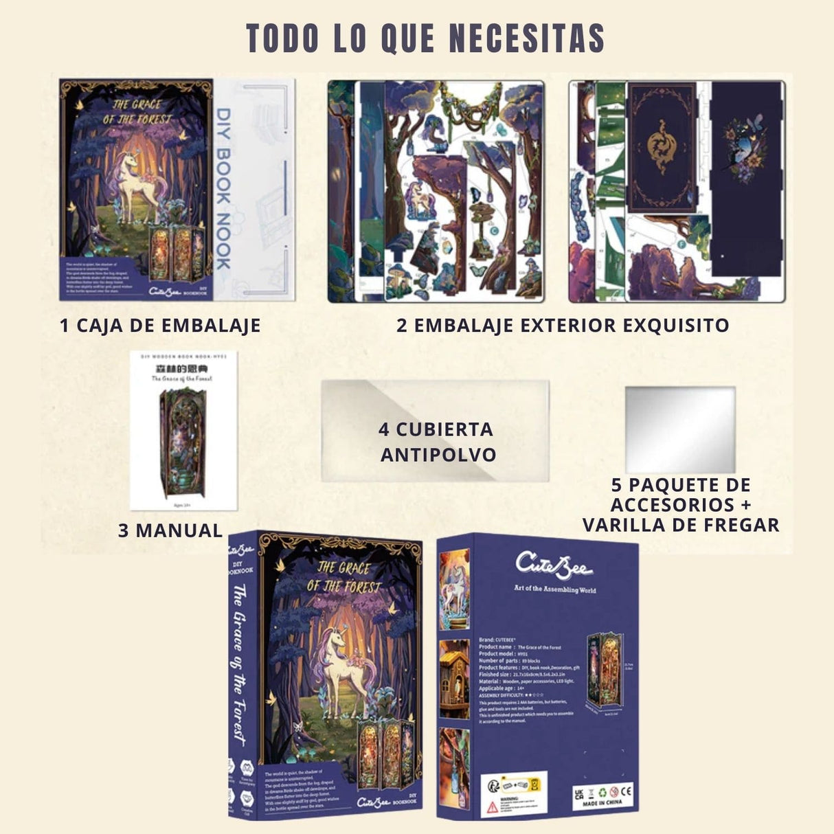 Cutebee - Separador de Libros The Grace Of Forest HY01