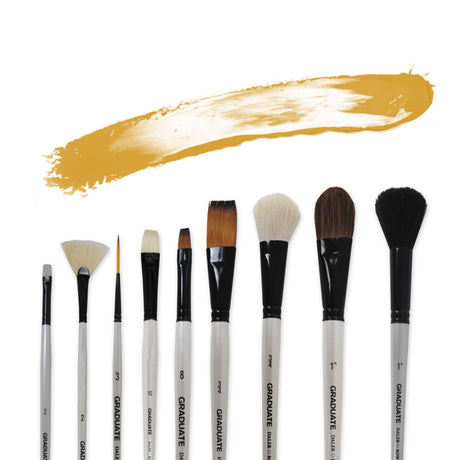 Daler Rowney Graduate - Pinceles Round Cerda Mango Largo