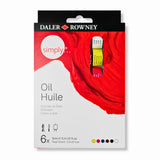 Daler Rowney - Set 6 Óleos Simply 12 ml
