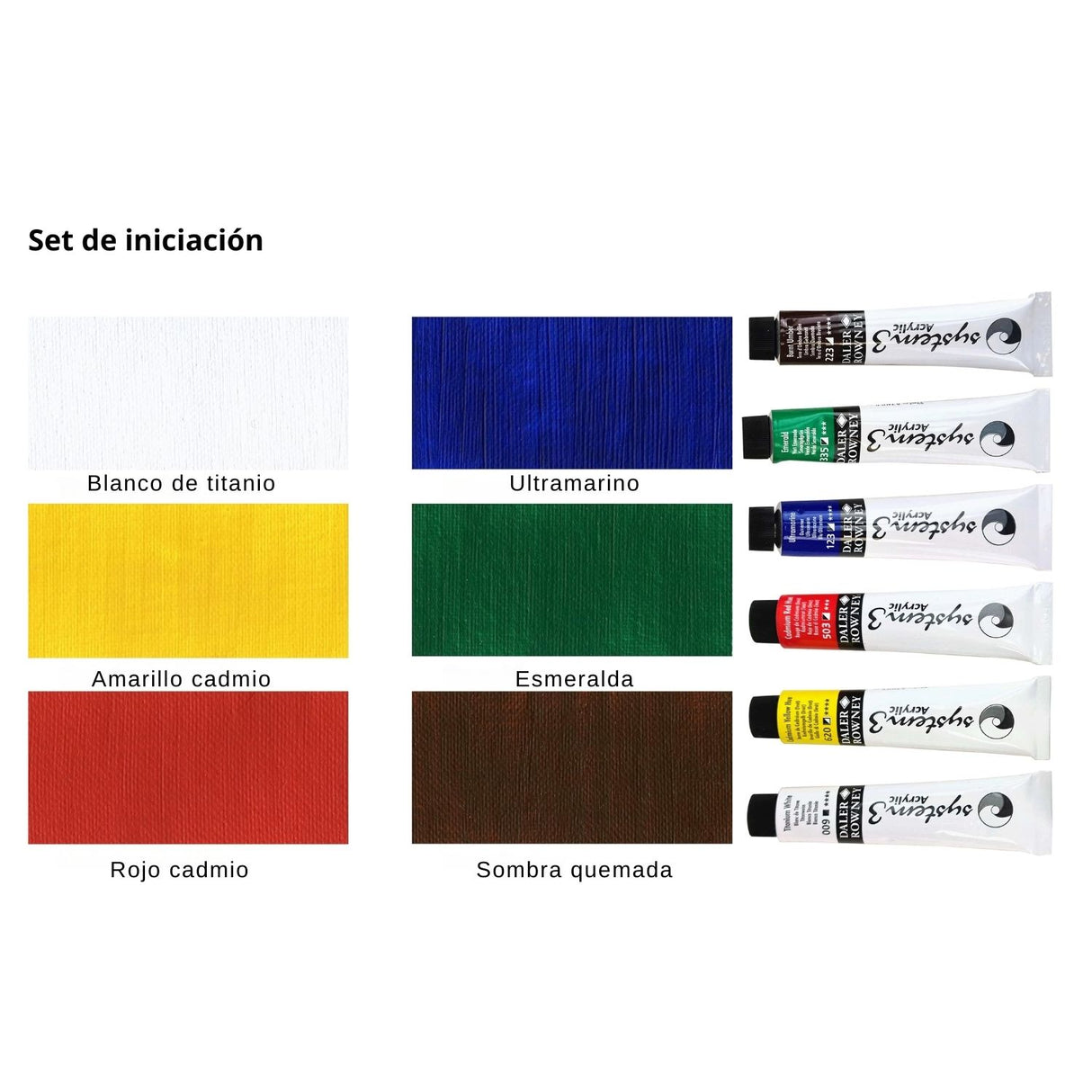 Daler Rowney System 3 - Set 6 Acrílicos 22 ml