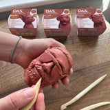 Das - Plasticina Profesional Sculpting Clay Terracotta 230 g Soft
