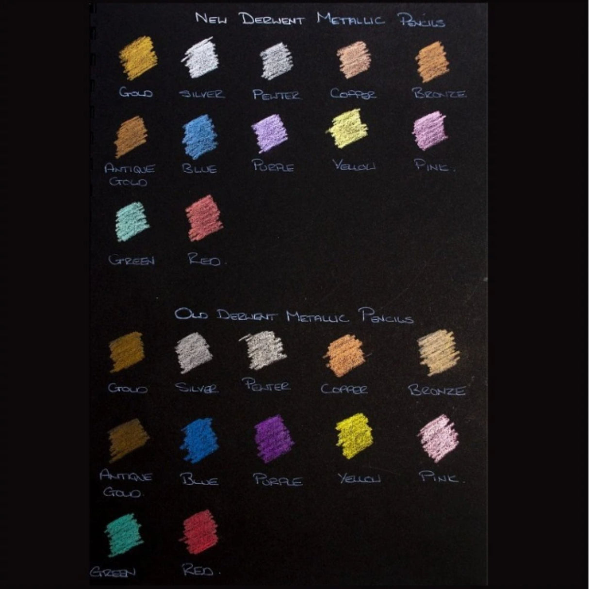 Derwent - Set 6 Lápices de Colores Metálicos