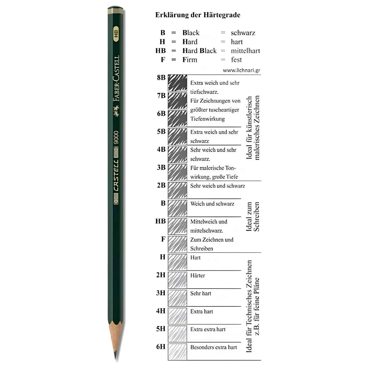 Faber Castell 9000 - Lápices Grafito
