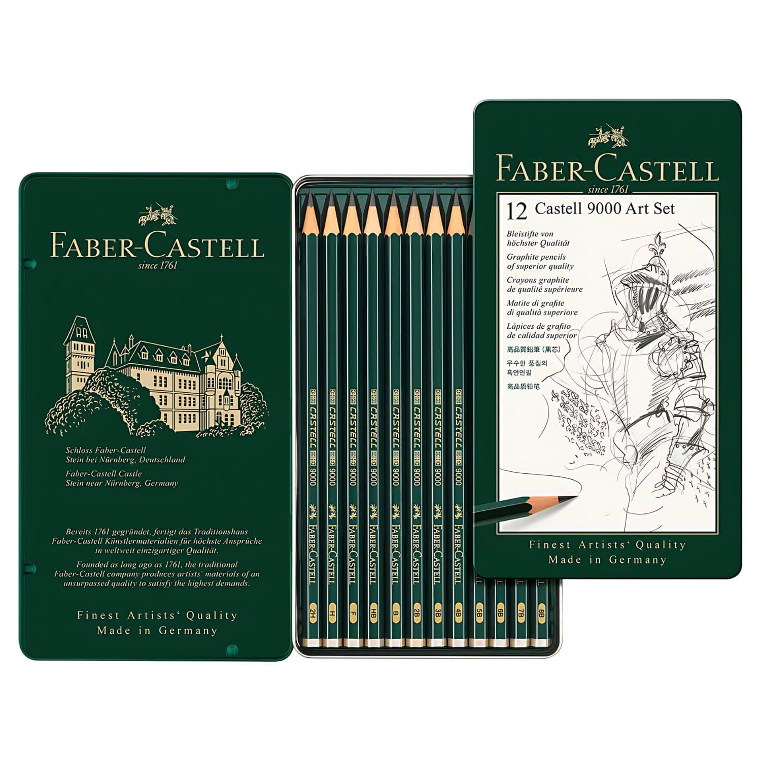 Faber Castell 9000 Arte Set 12 Lápices Grafito - DibuChile – Dibu