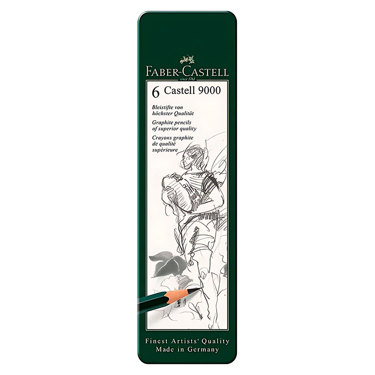 Faber-Castell 9000 - Set 6 Lápices Grafito
