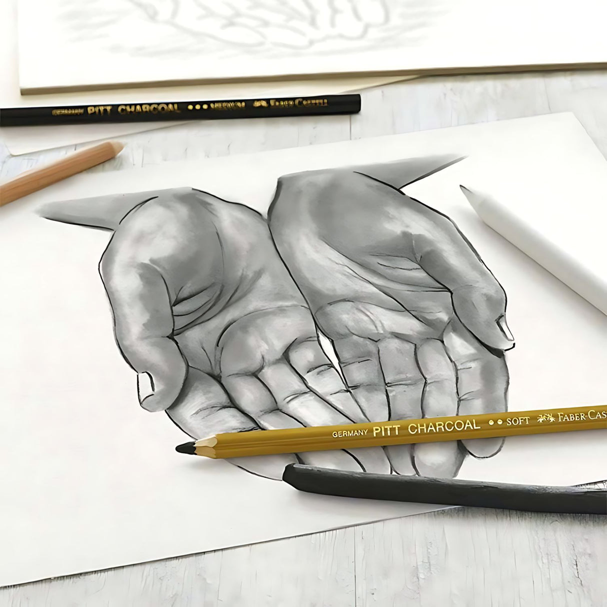 Faber Castell - Kit Dibujo Charcoal Sketch Carboncillo