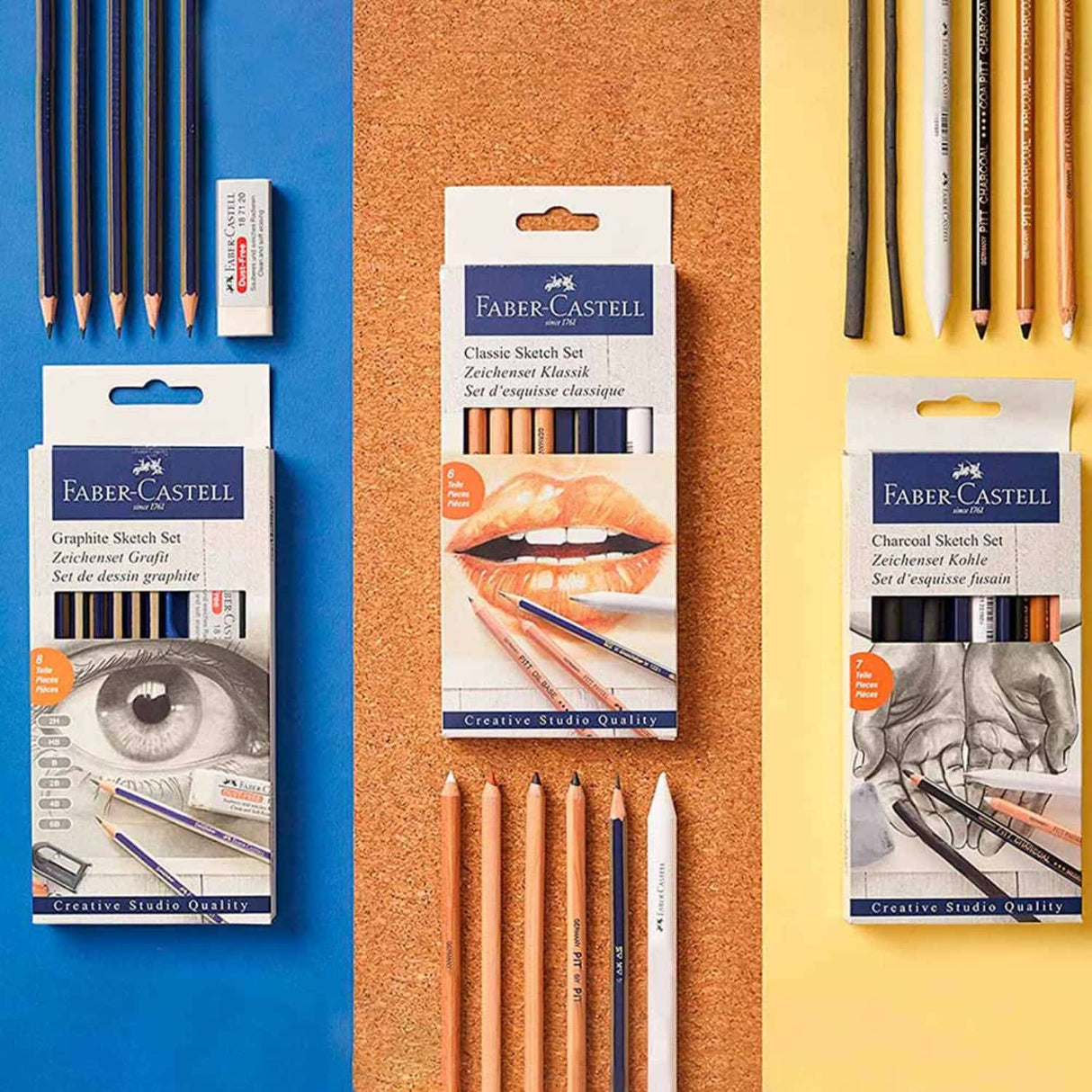 Faber Castell - Kit Dibujo Charcoal Sketch Carboncillo