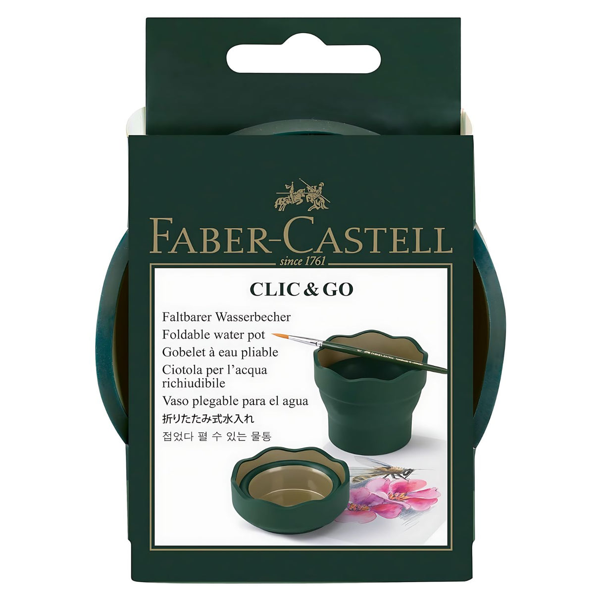 Faber-Castell Click & Go - Vaso Plegable para Agua