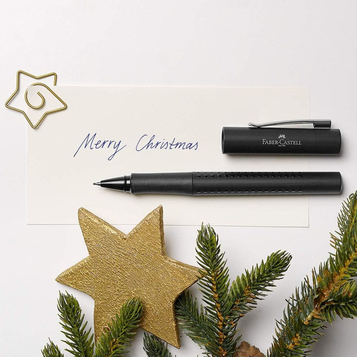 Faber Castell Grip Edition - Kit Pluma M y Bolígrafo XB All Black