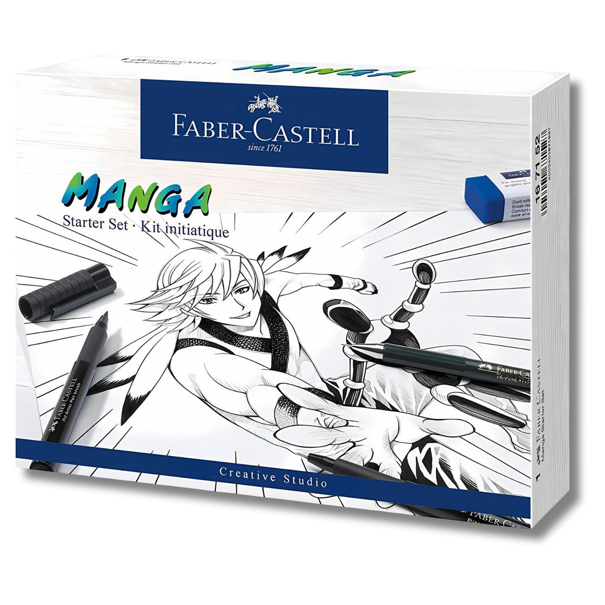 Faber-Castell - Kit Dibujo Manga Starter 10 Piezas, Pitt Artist