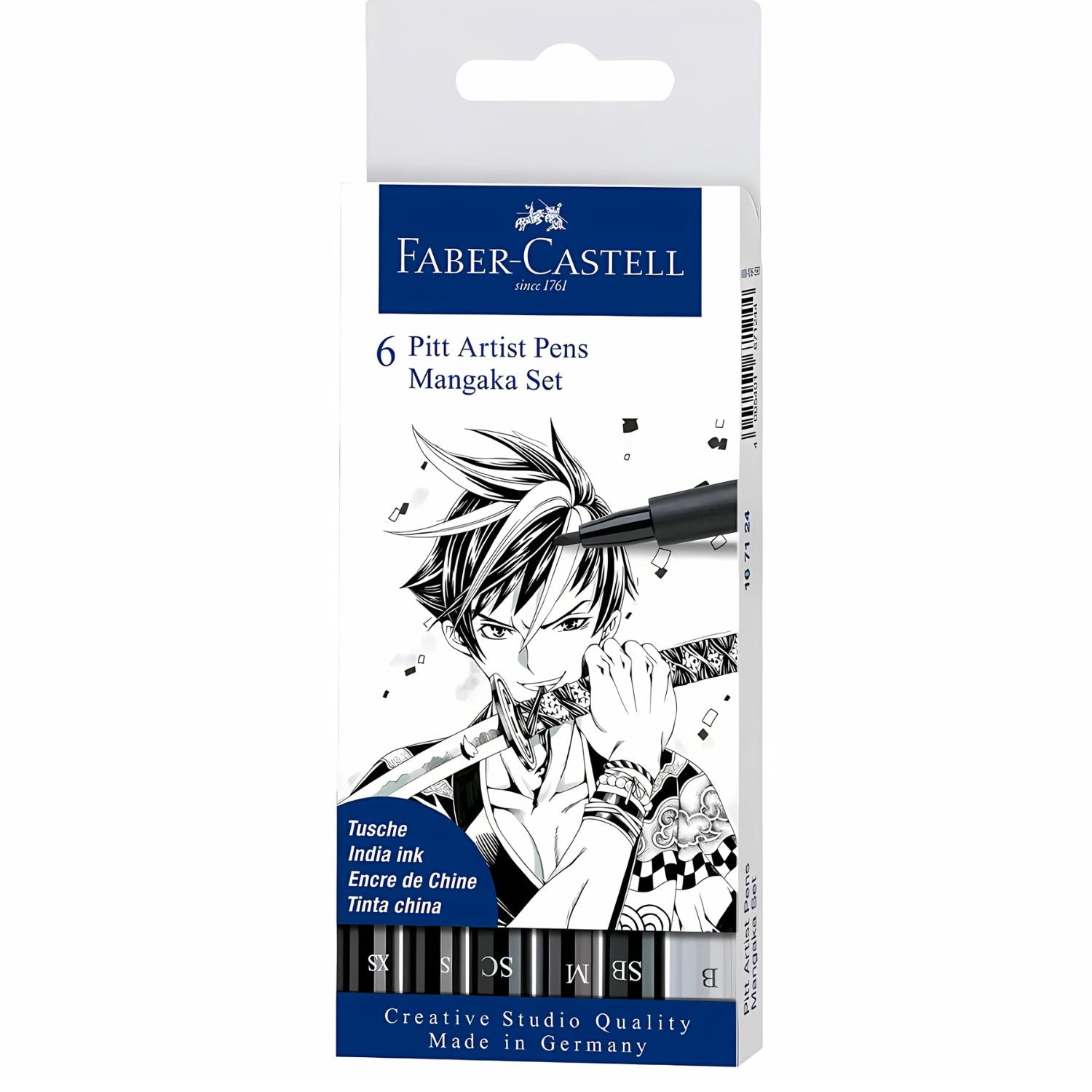 Set 6 Marcadores Mangaka Faber-Castell Pitt Artist Pen – Dibu Chile