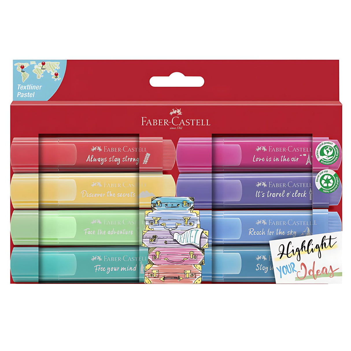 Faber Castell - Set 8 Destacadores Pastel