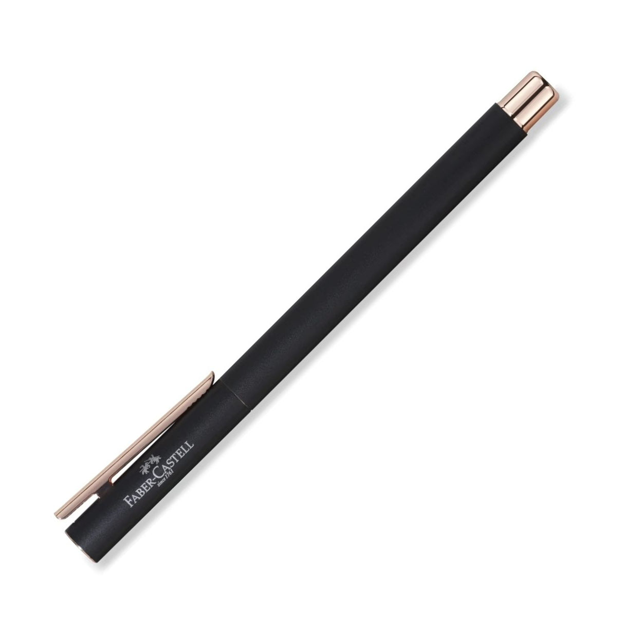Faber Castell Neo Slim - Pluma Punta M Matte Black Rose Gold