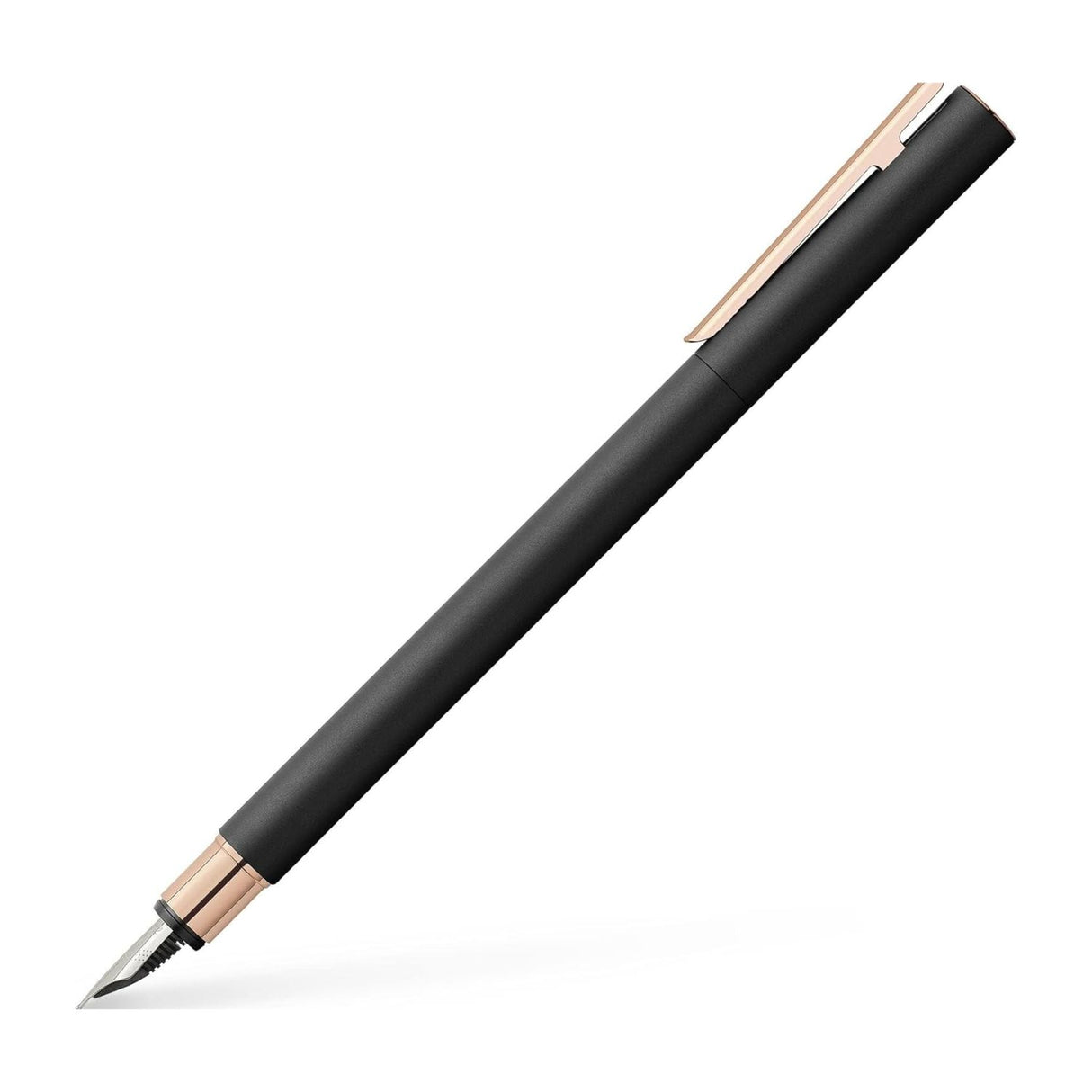 Faber Castell Neo Slim - Pluma Punta M Matte Black Rose Gold