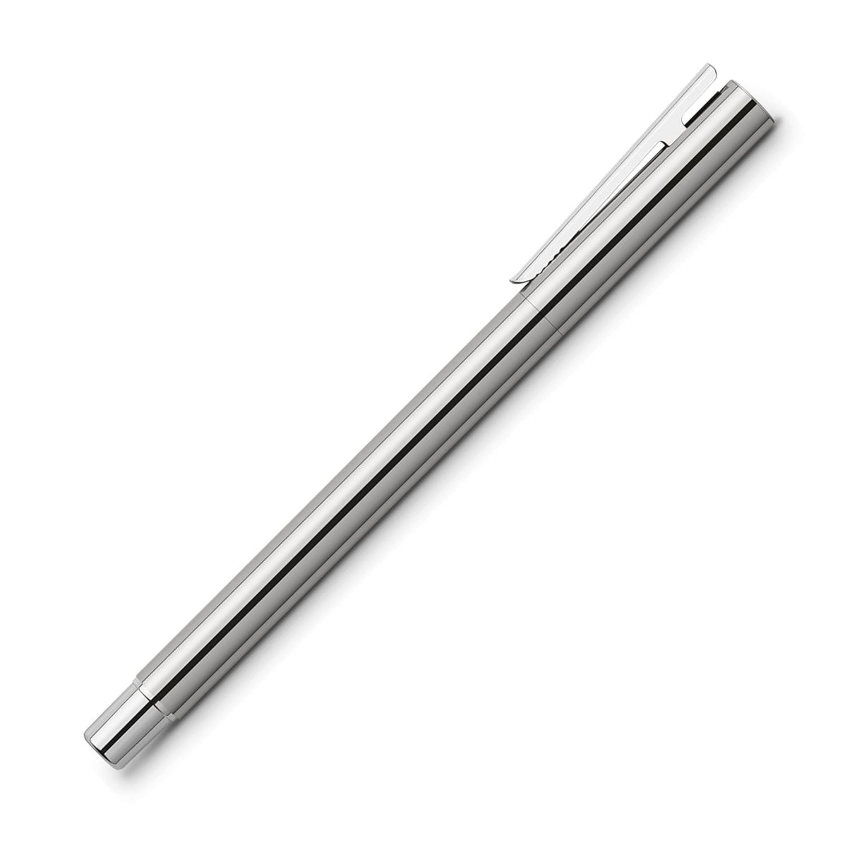Faber Castell Neo Slim - Pluma Punta M Shiny Stainless Steel