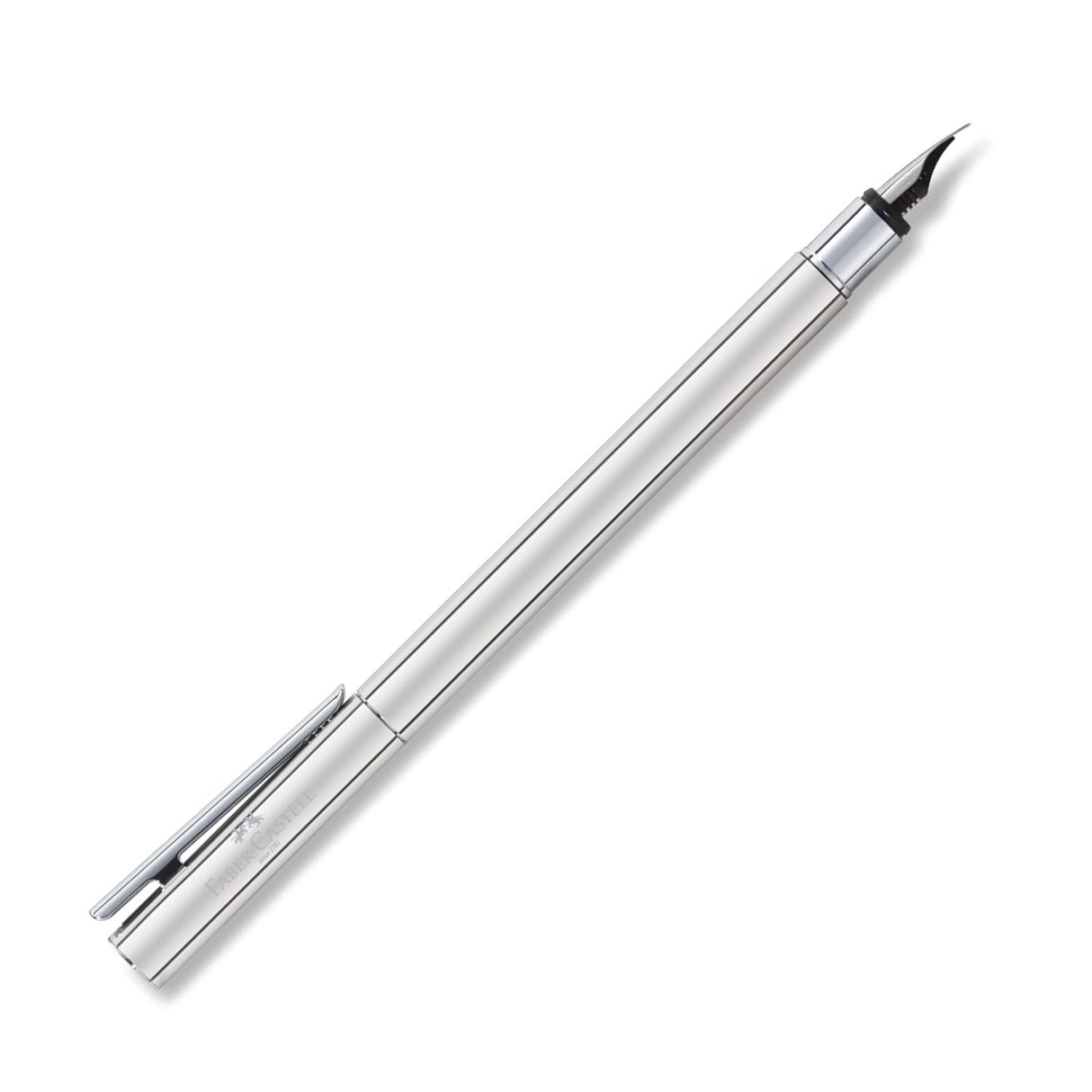 Faber Castell Neo Slim - Pluma Punta M Shiny Stainless Steel