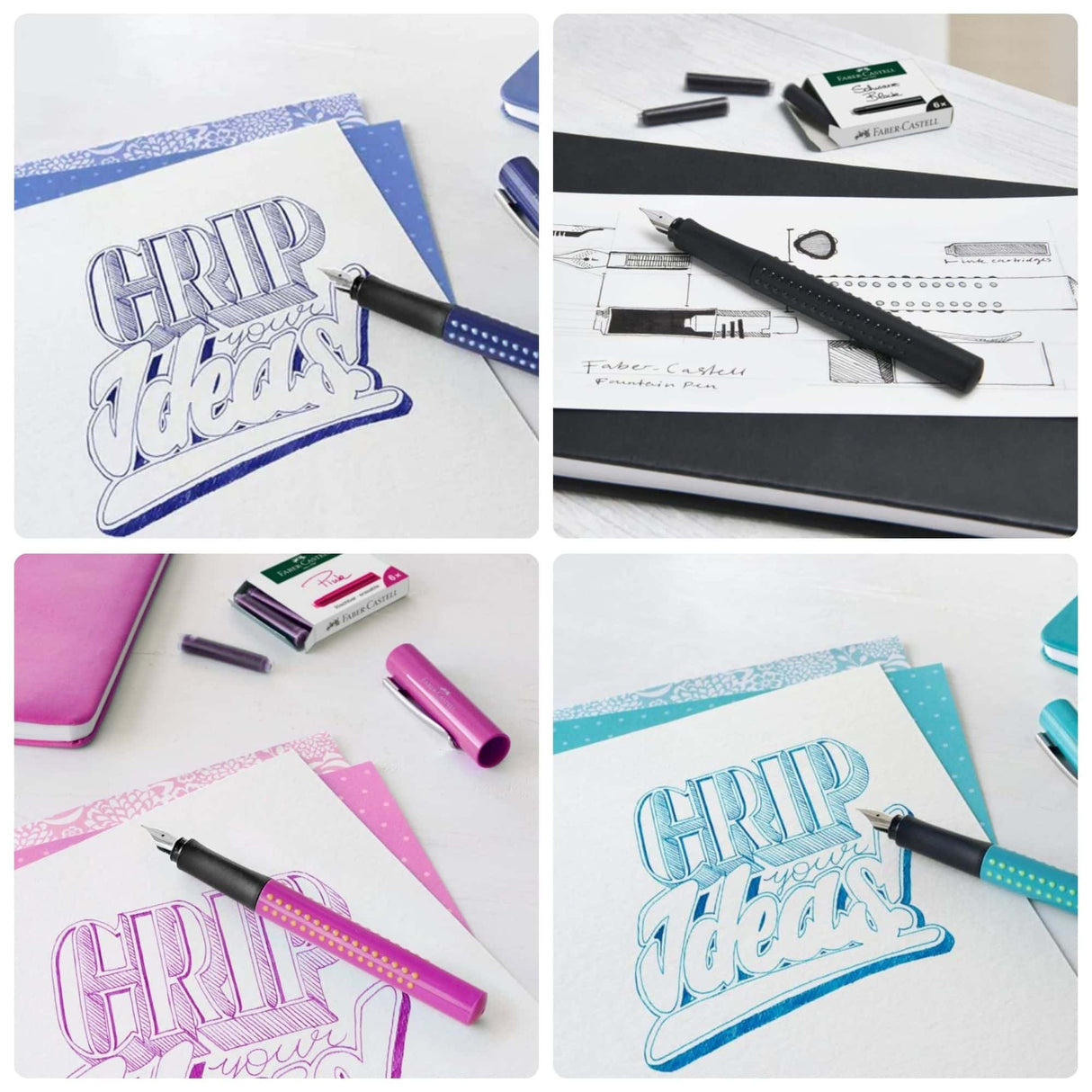 Faber Castell - Pack 6 Recargas de Tinta Standard