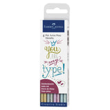 Faber Castell Pitt Artist Pen - Set 4 Marcadores Metallic