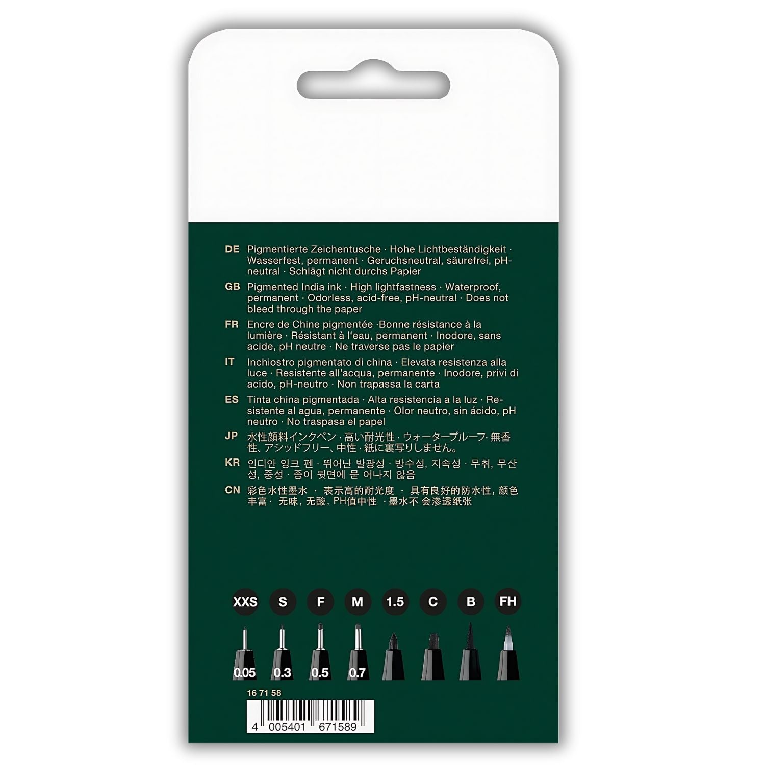 Set 6 Tiralíneas Faber Castell Ecco Pigment – Dibu Chile