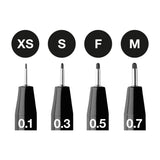 Faber-Castell Pitt - Set 4 Tiralíneas Negro Finos
