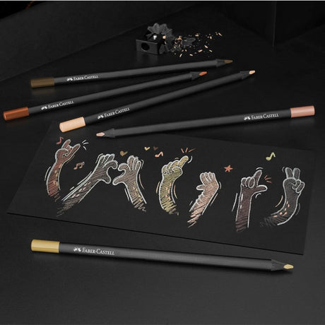 Faber Castell SuperSoft - Set 12 Lápices de Colores Tonos de Piel