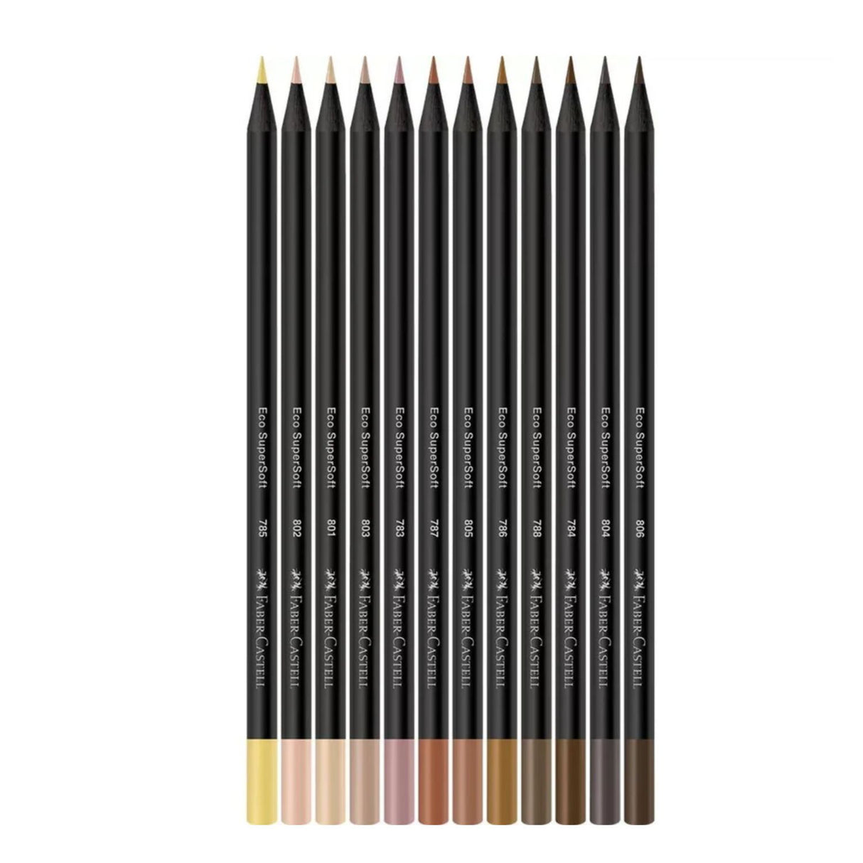 Faber Castell SuperSoft - Set 12 Lápices de Colores Tonos de Piel