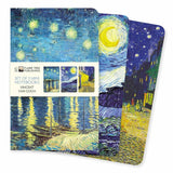 Flame Tree - Set 3 Libretas Mini, Líneas y Lisa Vincent Van Gogh