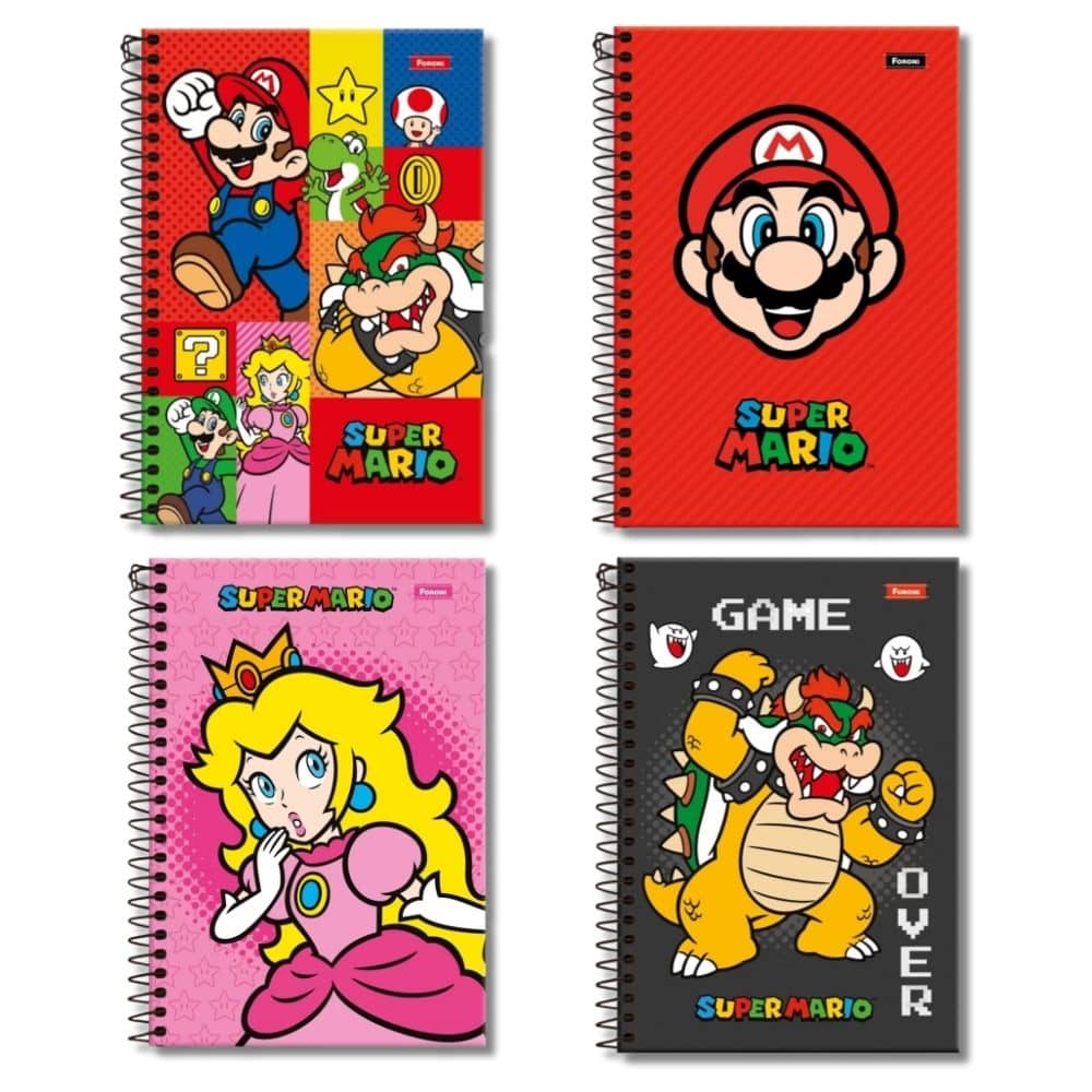Foroni - Cuaderno Triple Nintendo 120 hojas Mario Bros
