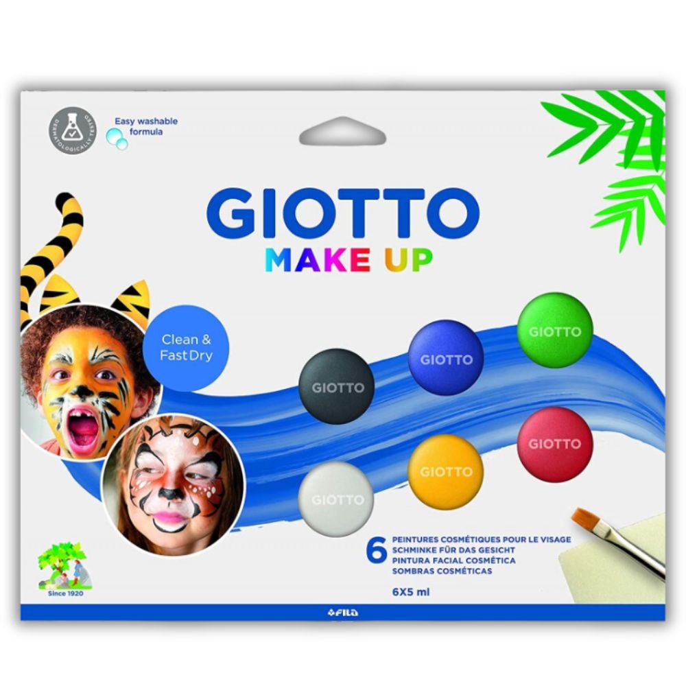 Giotto Make Up - Set 6 Pinta Carita Maquillaje Colores Clásicos