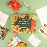 Grabie Coloring Club - Kit Acuarelas Autumn Libreta y Libro