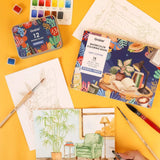 Grabie Coloring Club - Kit Acuarelas Essential Libreta y Libro