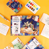 Grabie Coloring Club - Kit Acuarelas Essential Libreta y Libro