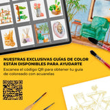 Grabie Coloring Club - Kit Acuarelas Essential Libreta y Libro
