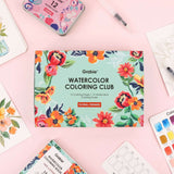 Grabie Coloring Club - Kit Acuarelas Floral Libreta y Libro