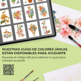 Grabie Coloring Club - Kit Acuarelas Floral Libreta y Libro