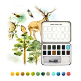 Grabie Coloring Club - Kit Acuarelas Forest Libreta y Libro
