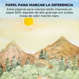 Grabie Coloring Club - Kit Acuarelas Landscape Libreta y Libro
