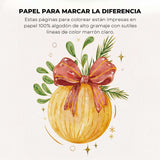 Grabie Coloring Club - Kit Acuarelas Navidad Libreta y Libro
